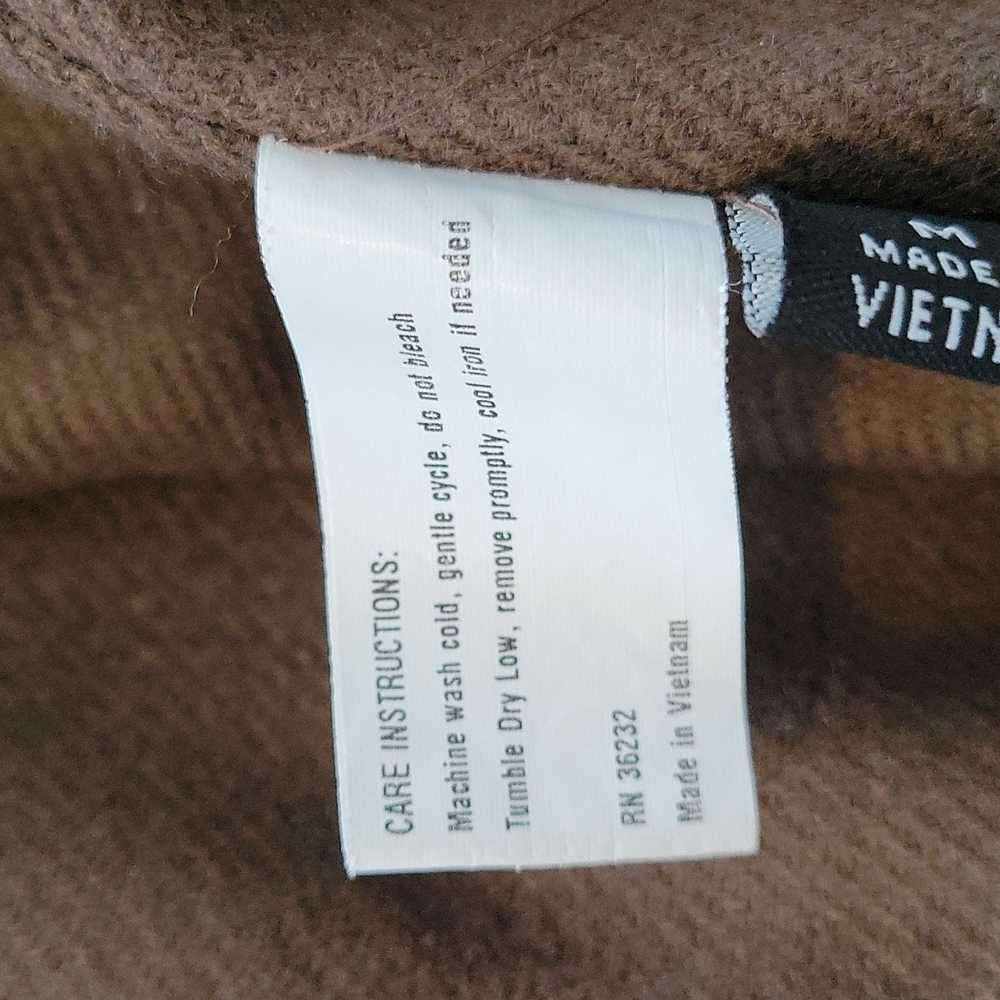 Gallery Taupe Microsuede Removable Lining With Hood Coat/Jacket, Size S - Picture 10 of 14